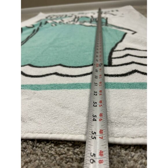 Vintage American Express‎ Don't Set Sail Boat Beach Towel 55" X 36" Amex - Picture 3 of 7